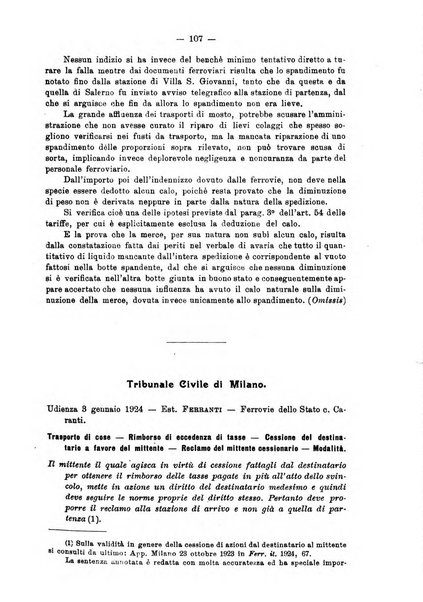 Le ferrovie italiane rivista quindicinale di dottrina, giurisprudenza, legislazione ed amministrazione ferroviaria