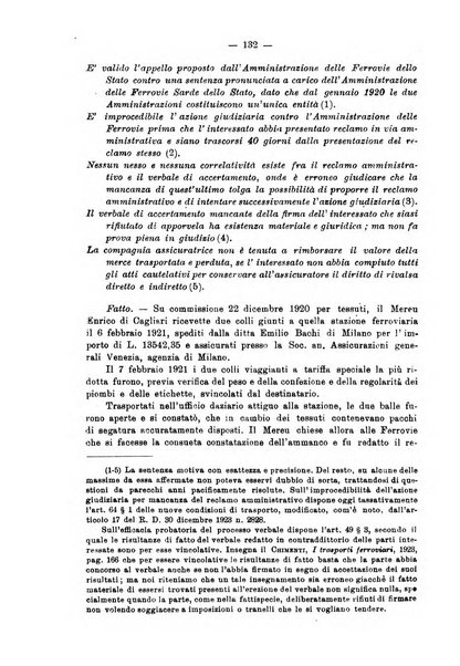 Le ferrovie italiane rivista quindicinale di dottrina, giurisprudenza, legislazione ed amministrazione ferroviaria