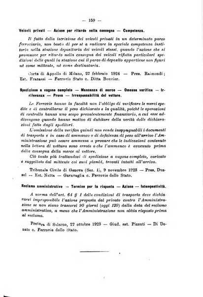 Le ferrovie italiane rivista quindicinale di dottrina, giurisprudenza, legislazione ed amministrazione ferroviaria