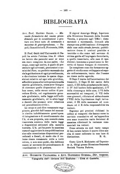 Le ferrovie italiane rivista quindicinale di dottrina, giurisprudenza, legislazione ed amministrazione ferroviaria