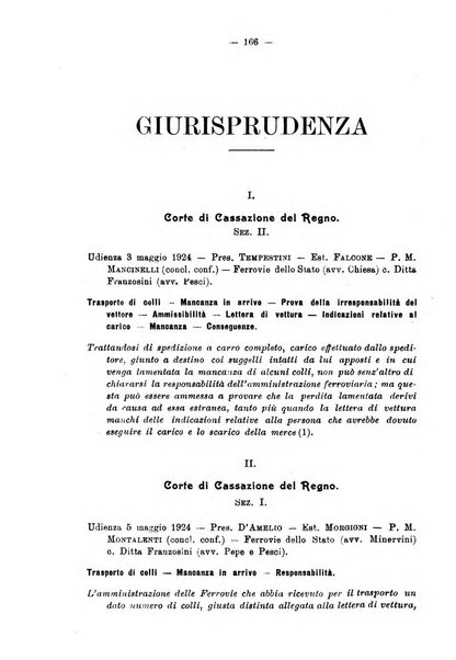 Le ferrovie italiane rivista quindicinale di dottrina, giurisprudenza, legislazione ed amministrazione ferroviaria