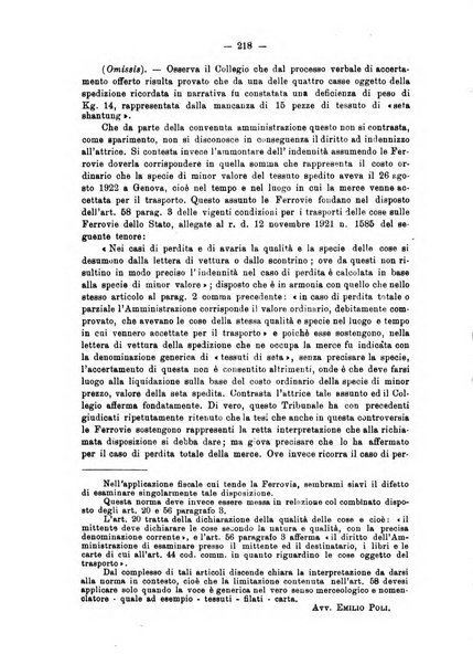 Le ferrovie italiane rivista quindicinale di dottrina, giurisprudenza, legislazione ed amministrazione ferroviaria