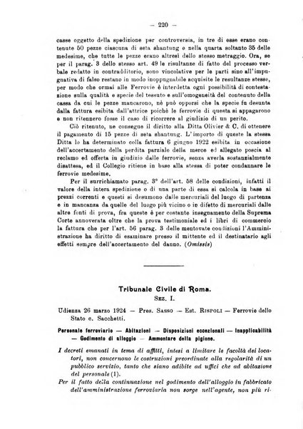 Le ferrovie italiane rivista quindicinale di dottrina, giurisprudenza, legislazione ed amministrazione ferroviaria