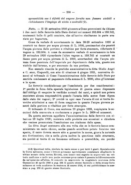 Le ferrovie italiane rivista quindicinale di dottrina, giurisprudenza, legislazione ed amministrazione ferroviaria