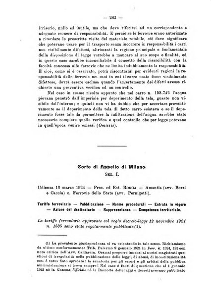 Le ferrovie italiane rivista quindicinale di dottrina, giurisprudenza, legislazione ed amministrazione ferroviaria