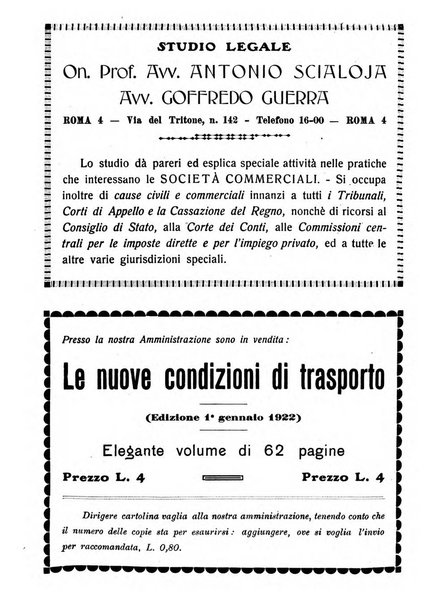 Le ferrovie italiane rivista quindicinale di dottrina, giurisprudenza, legislazione ed amministrazione ferroviaria