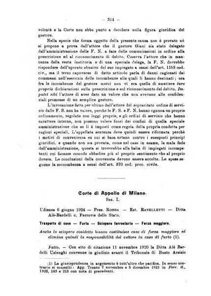 Le ferrovie italiane rivista quindicinale di dottrina, giurisprudenza, legislazione ed amministrazione ferroviaria