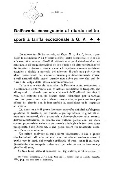 Le ferrovie italiane rivista quindicinale di dottrina, giurisprudenza, legislazione ed amministrazione ferroviaria