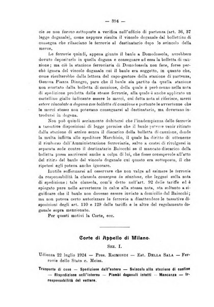 Le ferrovie italiane rivista quindicinale di dottrina, giurisprudenza, legislazione ed amministrazione ferroviaria