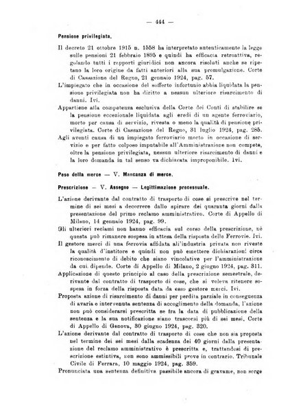 Le ferrovie italiane rivista quindicinale di dottrina, giurisprudenza, legislazione ed amministrazione ferroviaria