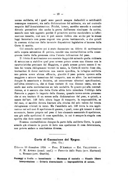 Le ferrovie italiane rivista quindicinale di dottrina, giurisprudenza, legislazione ed amministrazione ferroviaria