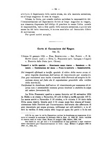 Le ferrovie italiane rivista quindicinale di dottrina, giurisprudenza, legislazione ed amministrazione ferroviaria