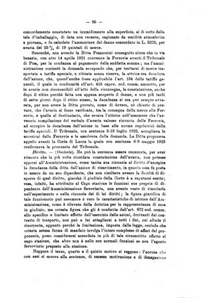 Le ferrovie italiane rivista quindicinale di dottrina, giurisprudenza, legislazione ed amministrazione ferroviaria