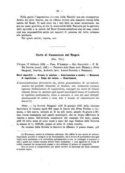 Le ferrovie italiane rivista quindicinale di dottrina, giurisprudenza, legislazione ed amministrazione ferroviaria