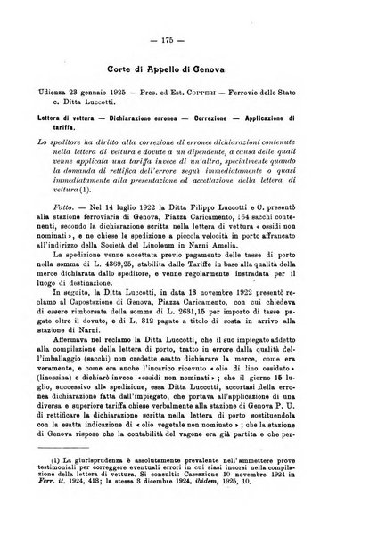 Le ferrovie italiane rivista quindicinale di dottrina, giurisprudenza, legislazione ed amministrazione ferroviaria