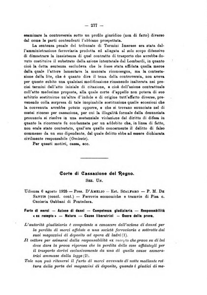 Le ferrovie italiane rivista quindicinale di dottrina, giurisprudenza, legislazione ed amministrazione ferroviaria