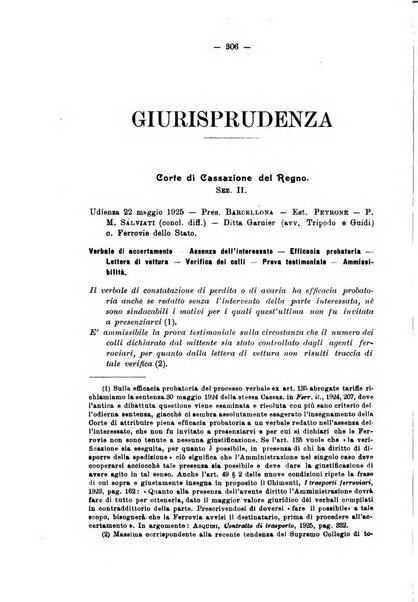 Le ferrovie italiane rivista quindicinale di dottrina, giurisprudenza, legislazione ed amministrazione ferroviaria