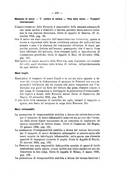 Le ferrovie italiane rivista quindicinale di dottrina, giurisprudenza, legislazione ed amministrazione ferroviaria