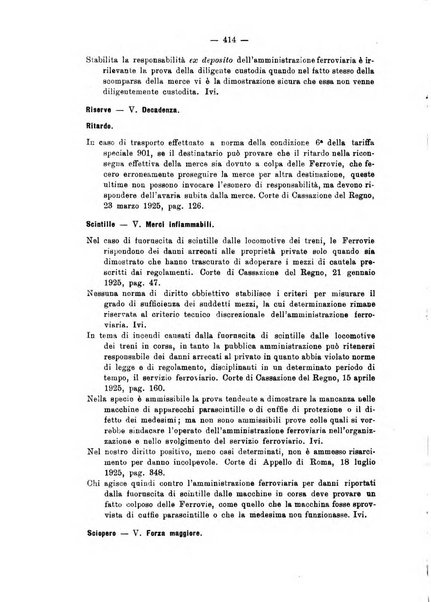 Le ferrovie italiane rivista quindicinale di dottrina, giurisprudenza, legislazione ed amministrazione ferroviaria