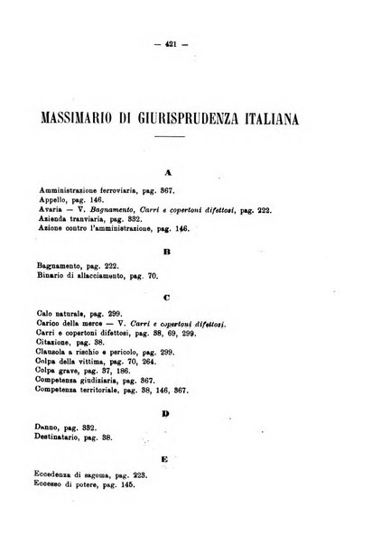 Le ferrovie italiane rivista quindicinale di dottrina, giurisprudenza, legislazione ed amministrazione ferroviaria