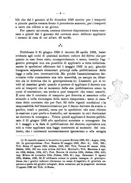 Le ferrovie italiane rivista quindicinale di dottrina, giurisprudenza, legislazione ed amministrazione ferroviaria