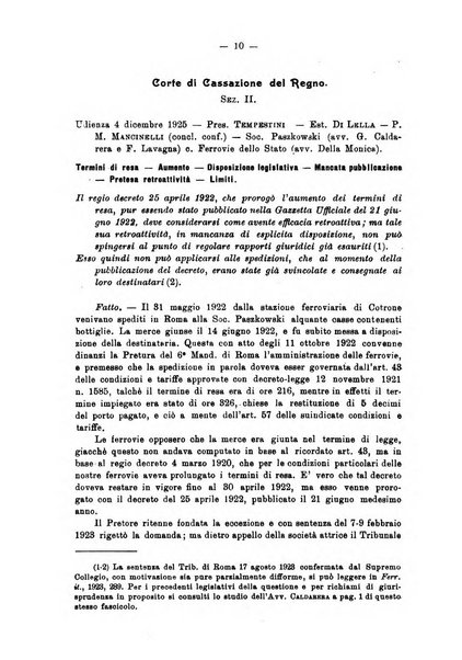 Le ferrovie italiane rivista quindicinale di dottrina, giurisprudenza, legislazione ed amministrazione ferroviaria