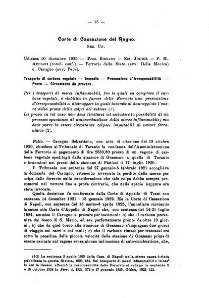 Le ferrovie italiane rivista quindicinale di dottrina, giurisprudenza, legislazione ed amministrazione ferroviaria