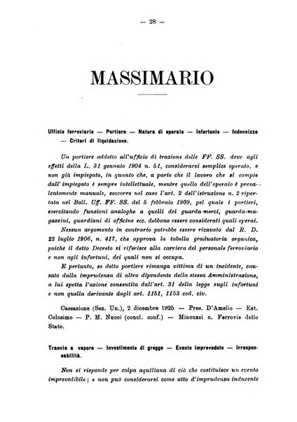 Le ferrovie italiane rivista quindicinale di dottrina, giurisprudenza, legislazione ed amministrazione ferroviaria