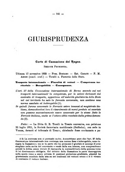 Le ferrovie italiane rivista quindicinale di dottrina, giurisprudenza, legislazione ed amministrazione ferroviaria