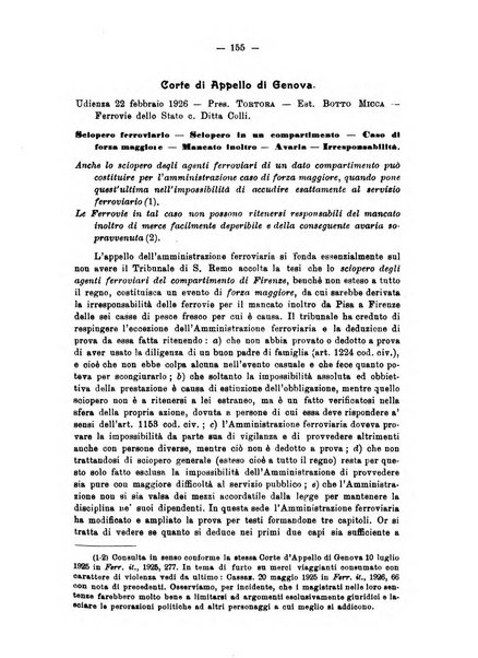 Le ferrovie italiane rivista quindicinale di dottrina, giurisprudenza, legislazione ed amministrazione ferroviaria