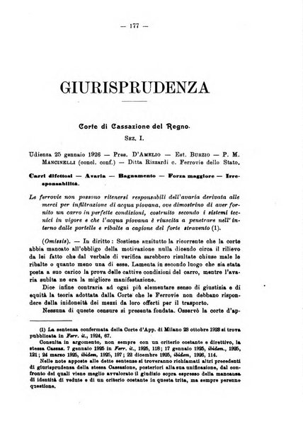 Le ferrovie italiane rivista quindicinale di dottrina, giurisprudenza, legislazione ed amministrazione ferroviaria