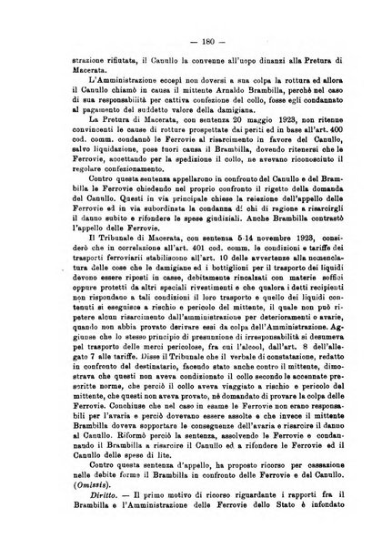 Le ferrovie italiane rivista quindicinale di dottrina, giurisprudenza, legislazione ed amministrazione ferroviaria