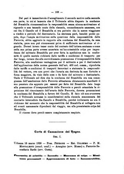 Le ferrovie italiane rivista quindicinale di dottrina, giurisprudenza, legislazione ed amministrazione ferroviaria