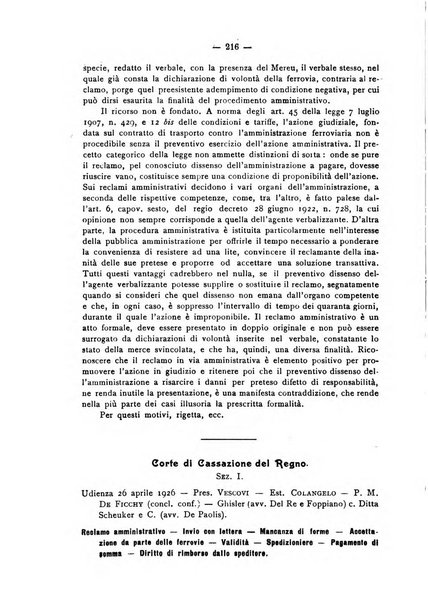 Le ferrovie italiane rivista quindicinale di dottrina, giurisprudenza, legislazione ed amministrazione ferroviaria