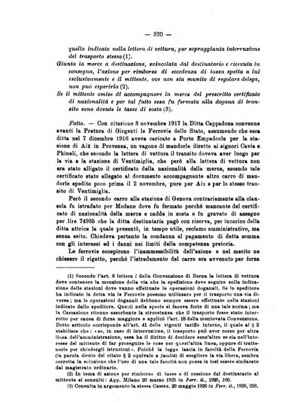 Le ferrovie italiane rivista quindicinale di dottrina, giurisprudenza, legislazione ed amministrazione ferroviaria