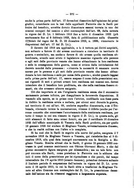 Le ferrovie italiane rivista quindicinale di dottrina, giurisprudenza, legislazione ed amministrazione ferroviaria