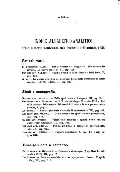 Le ferrovie italiane rivista quindicinale di dottrina, giurisprudenza, legislazione ed amministrazione ferroviaria