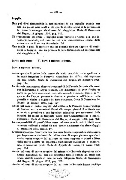 Le ferrovie italiane rivista quindicinale di dottrina, giurisprudenza, legislazione ed amministrazione ferroviaria