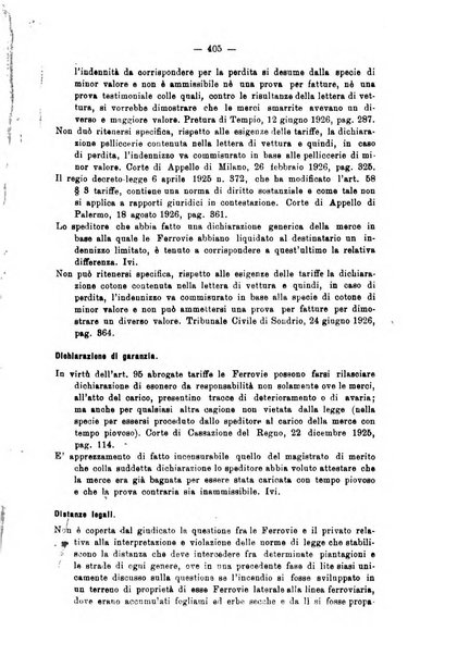 Le ferrovie italiane rivista quindicinale di dottrina, giurisprudenza, legislazione ed amministrazione ferroviaria