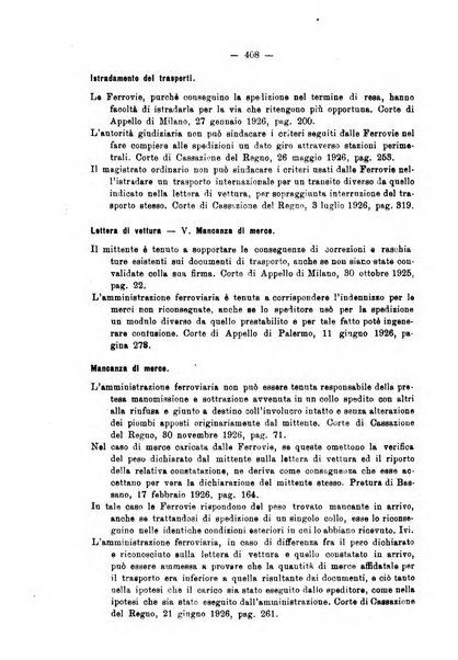 Le ferrovie italiane rivista quindicinale di dottrina, giurisprudenza, legislazione ed amministrazione ferroviaria