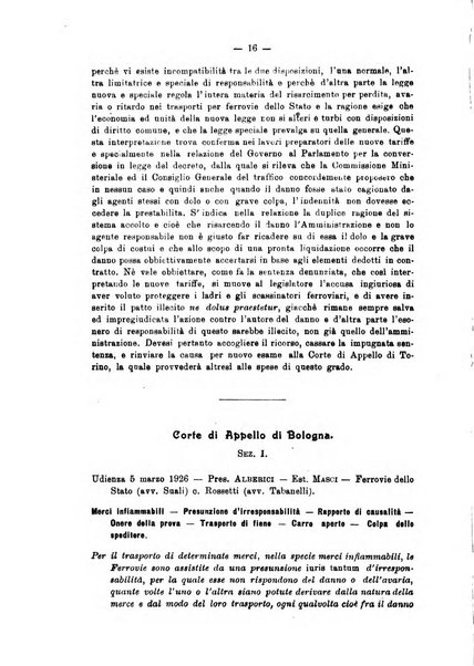 Le ferrovie italiane rivista quindicinale di dottrina, giurisprudenza, legislazione ed amministrazione ferroviaria