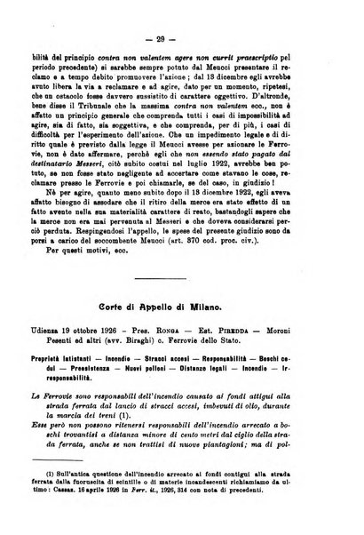 Le ferrovie italiane rivista quindicinale di dottrina, giurisprudenza, legislazione ed amministrazione ferroviaria