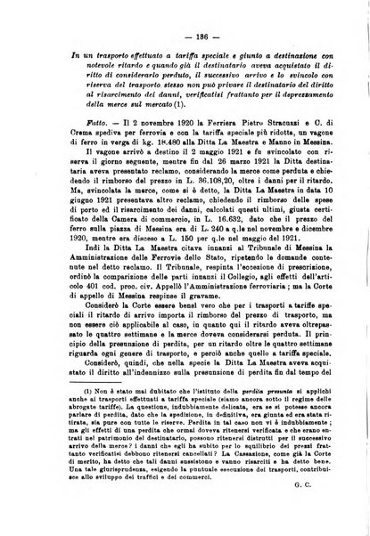 Le ferrovie italiane rivista quindicinale di dottrina, giurisprudenza, legislazione ed amministrazione ferroviaria