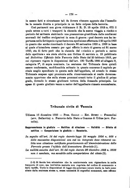 Le ferrovie italiane rivista quindicinale di dottrina, giurisprudenza, legislazione ed amministrazione ferroviaria