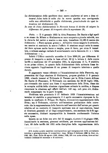 Le ferrovie italiane rivista quindicinale di dottrina, giurisprudenza, legislazione ed amministrazione ferroviaria