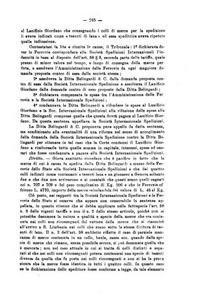 Le ferrovie italiane rivista quindicinale di dottrina, giurisprudenza, legislazione ed amministrazione ferroviaria