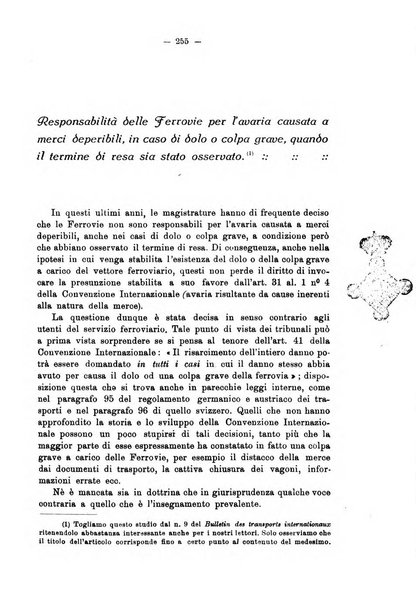 Le ferrovie italiane rivista quindicinale di dottrina, giurisprudenza, legislazione ed amministrazione ferroviaria