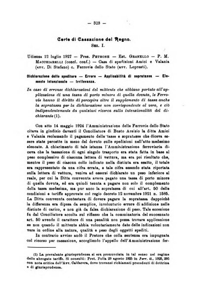 Le ferrovie italiane rivista quindicinale di dottrina, giurisprudenza, legislazione ed amministrazione ferroviaria