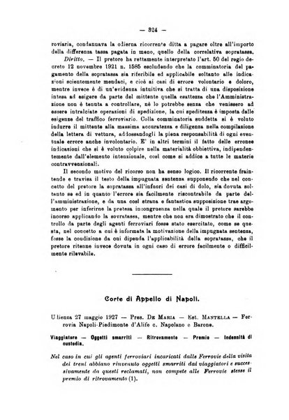 Le ferrovie italiane rivista quindicinale di dottrina, giurisprudenza, legislazione ed amministrazione ferroviaria