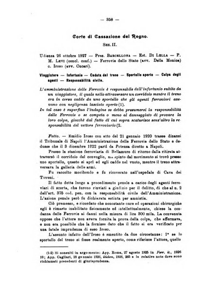 Le ferrovie italiane rivista quindicinale di dottrina, giurisprudenza, legislazione ed amministrazione ferroviaria